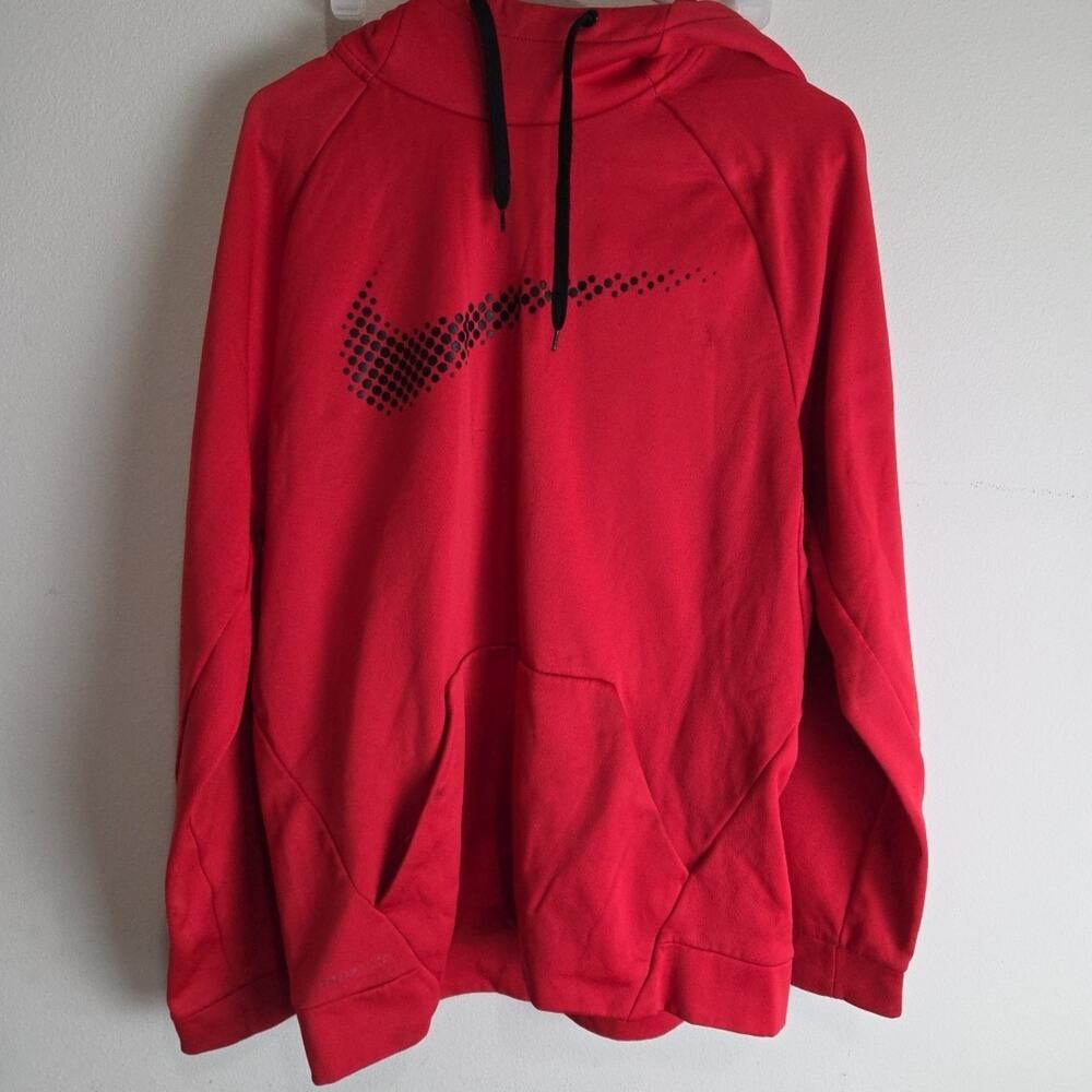 Nike Therma-Fit Pullover Athletic Dotted Swoosh Hoodie Men's Size Large